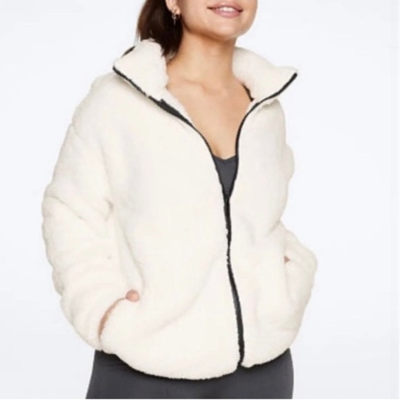 PINK Victoria's Secret Sweaters - Pink Vs teddy jacket size l